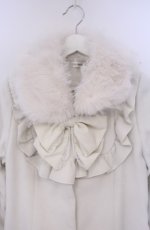画像2: Lily Merry / ファー付きリボンコート M シロ O-26-02-07-1022-LO-CO-YM-ZTC014 (2)