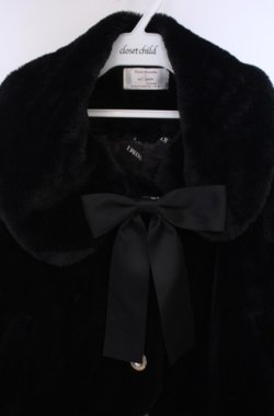 画像2: mpetit by misako / クロミファーBZナガ　ファーブルゾン M クロ O-26-02-07-1023-PU-CO-YM-OS