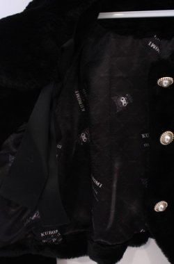 画像4: mpetit by misako / クロミファーBZナガ　ファーブルゾン M クロ O-26-02-07-1023-PU-CO-YM-OS