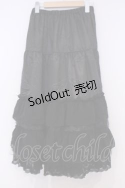 画像3: BABY,THE STARS SHINE BRIGHT / レースフリルペチコート  クロ O-26-02-07-010-BA-SK-OW-OS
