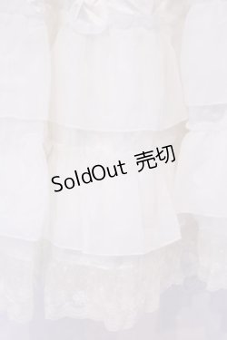 画像2: BABY,THE STARS SHINE BRIGHT / レースフリルペチコート  シロ O-26-02-07-011-BA-SK-OW-OS