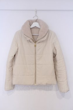 画像1: axes femme / ショート中綿コート M アイボリー O-26-02-07-013-AX-CO-IG-OS