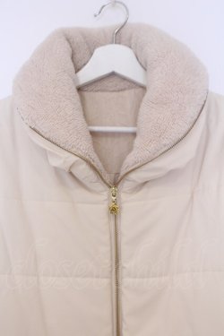 画像2: axes femme / ショート中綿コート M アイボリー O-26-02-07-013-AX-CO-IG-OS