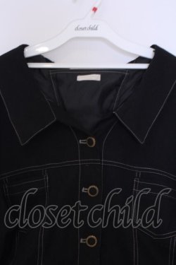 画像2: axes femme POETIQUE / バックレースアップジャケット  クロ O-26-02-07-014-AX-JA-IG-OS