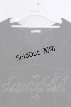 画像2: axes femme POETIQUE / バックレースアップジャケット  クロ O-26-02-07-014-AX-JA-IG-ZT226