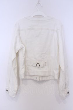 画像3: axes femme / ブレードノーカラーデニムジャケット L シロ O-26-02-07-016-AX-JA-IG-OS