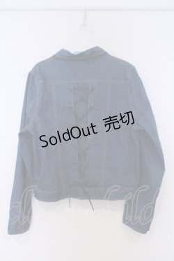 画像3: axes femme / レースアップGジャン  インディゴ O-26-02-07-018-AX-JA-IG-ZT0217V