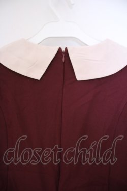 画像3: m petit by misako / マイメロワッペン付きワンピース M ワイン O-26-02-09-027-LO-OP-OW-OS