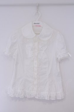 画像1: Angelic Pretty / ファンシーフリルブラウス  シロ O-26-02-09-029-AP-BL-OW-OS