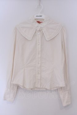 画像1: BABY,THE STARS SHINE BRIGHT / 立ち襟ブラウス  生成り O-26-02-09-030-BA-BL-IG-OS