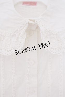 画像2: BABY,THE STARS SHINE BRIGHT / ローズレースブラウス  生成り O-26-02-09-031-BA-BL-IG-OS