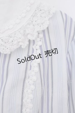 画像3: Angelic Pretty / ストライプレースブラウス  サックス O-26-02-09-036-AP-TO-OW-OS
