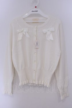 画像1: metamorphose / リボンカーディガン  シロ O-26-02-09-037-ME-TO-OW-OS