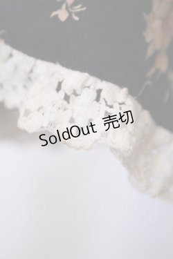 画像4: metamorphose / 薔薇柄ロングスカート  クロ O-26-02-09-040-ME-SK-OW-OS