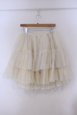 画像4: axes femme kawaii / グラデーションチュールパニエ M アイボリー O-26-02-09-041-AX-SK-OW-OS