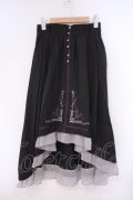 axes femme / 薔薇刺繍フィッシュテールスカート M クロ O-26-02-09-042-AX-SK-OW-OS