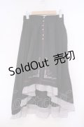 axes femme / 薔薇刺繍フィッシュテールスカート M クロ O-26-02-09-042-AX-SK-OW-OS