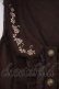 画像2: axes femme / 刺繍入りふわふわベスト M ブラウン O-26-02-09-045-AX-TO-OW-OS (2)