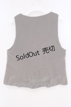 画像3: axes femme / 刺繍入りふわふわベスト M ブラウン O-26-02-09-045-AX-TO-OW-OS