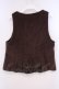 画像3: axes femme / 刺繍入りふわふわベスト M ブラウン O-26-02-09-045-AX-TO-OW-OS (3)