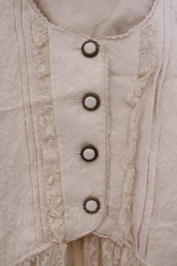 画像2: axes femme / レース使いJQロングベスト M キナリ O-26-02-09-046-AX-TO-OW-OS