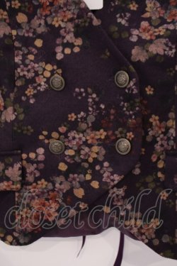 画像2: axes femme / フローラルプリントベスト F パープル O-26-02-09-047-AX-TO-OW-OS