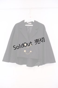 画像1: axes femme / マント風ケープジャケット F クロ O-26-02-09-049-AX-TO-OW-OS