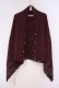 画像1: axes femme / ２ＷＡＹニットストール  ワイン O-26-02-09-051-AX-ZA-OW-OS (1)
