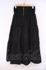 画像1: axes femme POETIQUE / ハイウエストティアードスカート M クロO-26-02-09-052-AX-SK-OW-ZH (1)