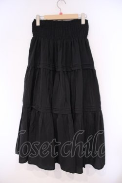 画像3: axes femme POETIQUE / ハイウエストティアードスカート M クロ O-26-02-09-052-AX-SK-OW-OS