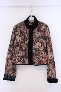 画像1: axes femme / 【Petrouchka axes femme 】ゴブランプリントジャケット L ワイン系 O-26-02-09-056-AX-JA-OW-OS