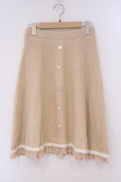 画像1: axes femme POETIQUE / ニットスカート M キナリ O-26-02-09-060-AX-SK-OW-OS