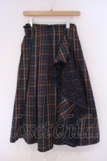 画像1: axes femme / ラッフル×プリーツミディスカート M コン O-26-02-09-071-AX-SK-OW-ZT605 (1)