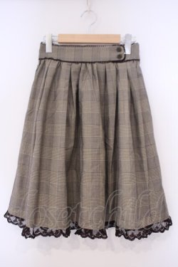 画像1: axes femme POETIQUE / チェックスカート M ブラウン O-26-02-09-072-AX-SK-OW-OS