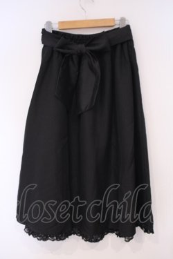 画像2: axes femme / タックデザインミディスカート M クロ O-26-02-09-077-AX-SK-OW-OS