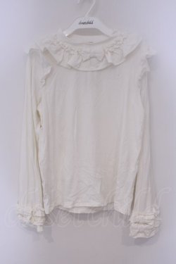 画像1: axes femme kawaii / フリルリボンカットプル M シロ O-26-02-09-079-AX-TO-OW-OS