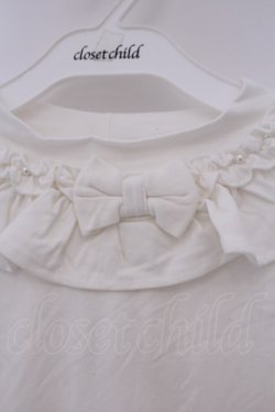 画像2: axes femme kawaii / フリルリボンカットプル M シロ O-26-02-09-079-AX-TO-OW-OS