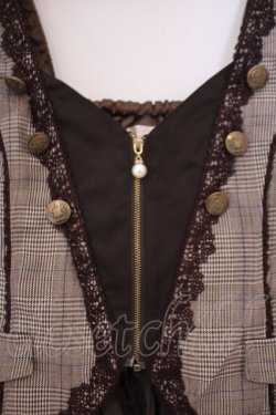 画像2: axes femme POETIQUE / フロントジップショートベスト M ブラウン O-26-02-09-083-AX-TO-OW-OS