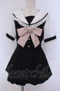 LIZ LISA / セーラーカラーセットアップ 0 クロ×シロ O-26-02-09-002-LO-OP-IG-OS