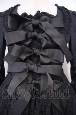 画像2: AND ROMEO / アンティークフリルワンピース  クロ O-26-02-09-015-LO-OP-YM-OS