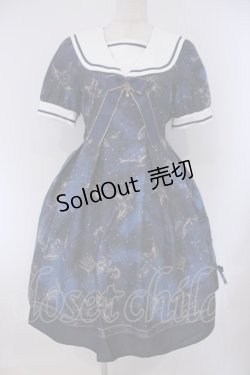 画像1: Amavel / Fantasy Milkywayワンピース  ネイビー O-26-02-09-017-CA-OP-IG-OS