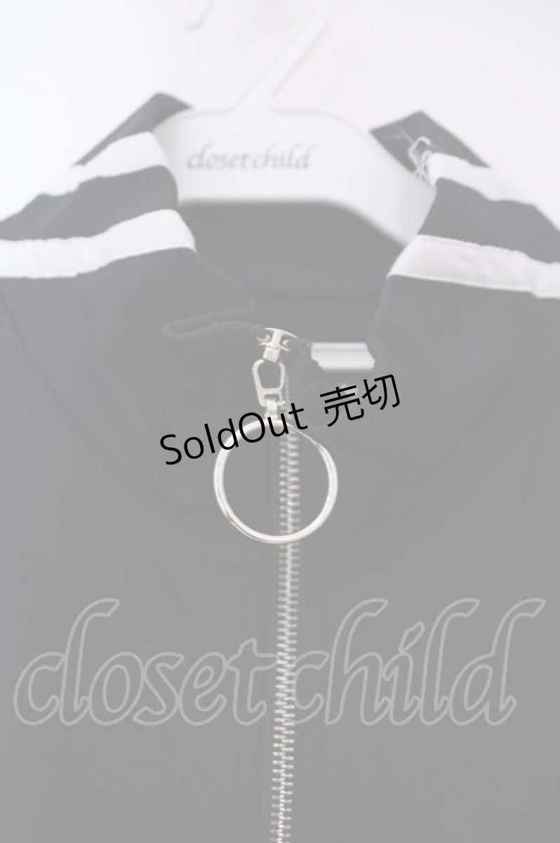 画像2: REFLEM / BIG切替ジャージ/オーバーサイズジャージトップス F ブラック×ホワイト O-26-02-09-023-PU-TO-OW-OS (2)