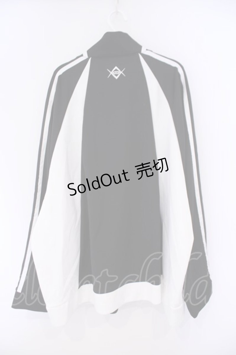 画像4: REFLEM / BIG切替ジャージ/オーバーサイズジャージトップス F ブラック×ホワイト O-26-02-09-023-PU-TO-OW-OS (4)