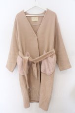 画像1: Franche Lippee / ねこポッケウールロングコート M ベージュ O-26-02-10-004-LO-CO-OW-ZTC004 (1)