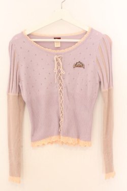 画像1: Secret Honey / ラプンツェルプルオーバーニット 2 ラベンダー O-26-02-10-030-CA-TO-OW-OS