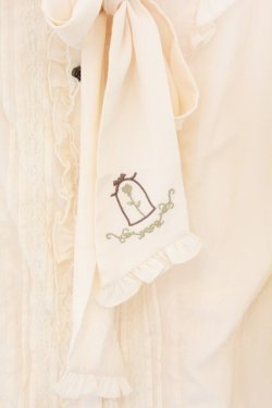 画像2: axes femme / フェミニンボータイブラウス/美女と野獣 M キナリ O-26-02-10-032-AX-BL-OW-OS