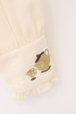 画像3: axes femme / フェミニンボータイブラウス/美女と野獣 M キナリ O-26-02-10-032-AX-BL-OW-OS