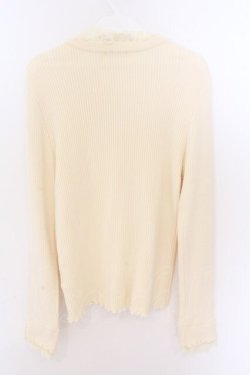 画像2: axes femme / ビジューフラワーニット M キナリ O-26-02-10-033-AX-TO-OW-OS