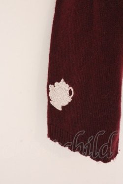 画像2: axes femme / 刺繍カーディガン M ワイン O-26-02-10-036-AX-TO-OW-OS