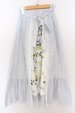 画像1: MILK / ハニーレモンスカート  サックス O-26-02-10-040-ML-SK-OW-OS